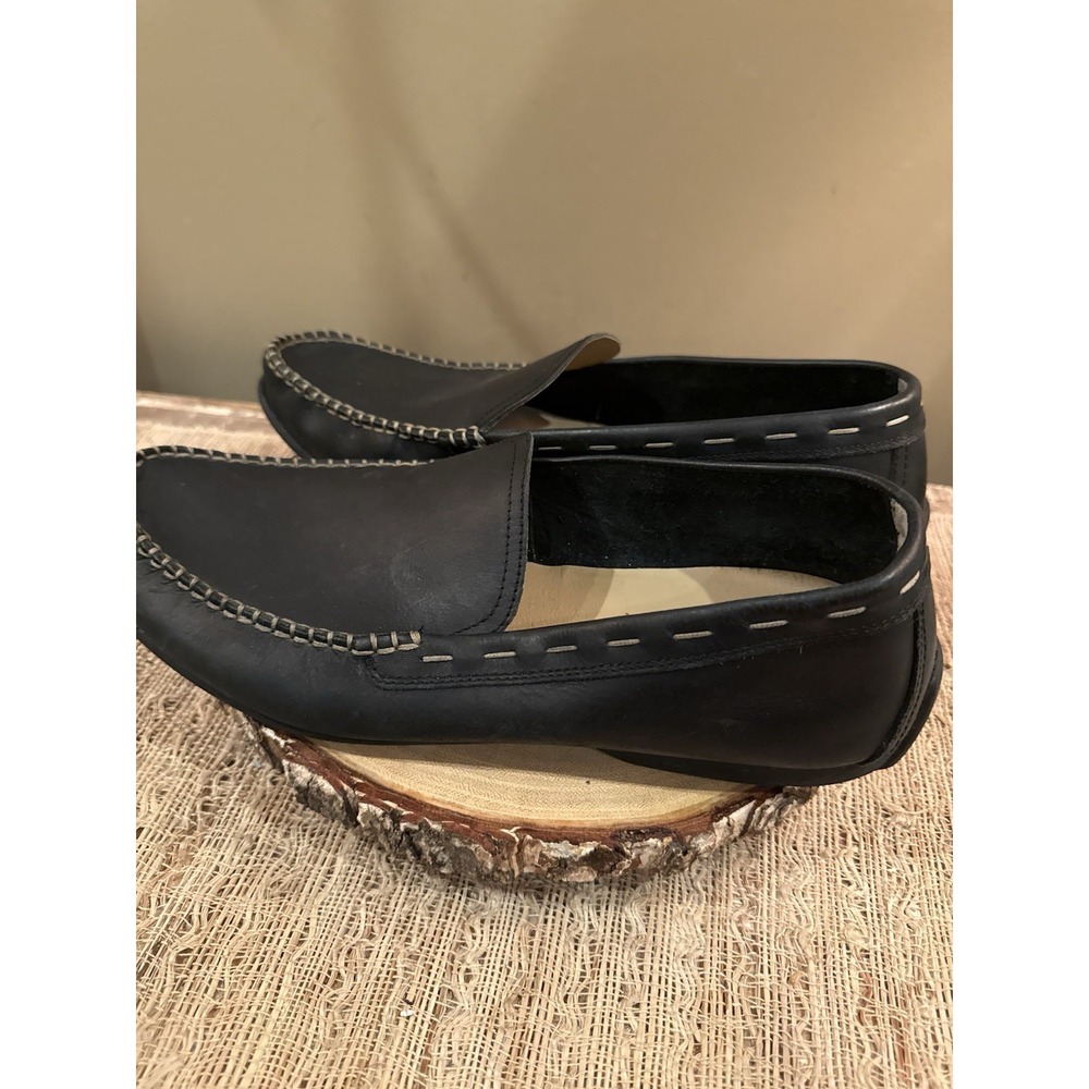 Frye & Co. Black Leather Venetian Driving Loafers Mens Size 11.5